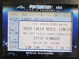 2022 Leaf Pop Century Steve Winwood Live In Concert Ticket - Picture 1 of 9
