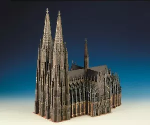 Schreiber-Bogen Kartonmodellbau Kölner Dom | Papier Modellbausatz | Papiermodell - Bild 1 von 1