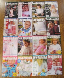 LOT OF 16 SEW BEAUTIFUL WITH PATTERNS INCLUDED 1995 - ISSUE NO. 120 2008 - Picture 1 of 5