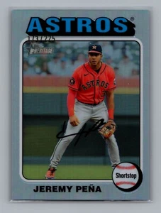 2024 Topps Heritage #305 Jeremy Peña refractor de plata/225 Houston Astros - Imagen 1 de 2