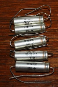 Condensadores electrolíticos de aluminio x5 Sprague Little-Lytic 30D+ 150UF 25VDC 7421H - Imagen 1 de 2