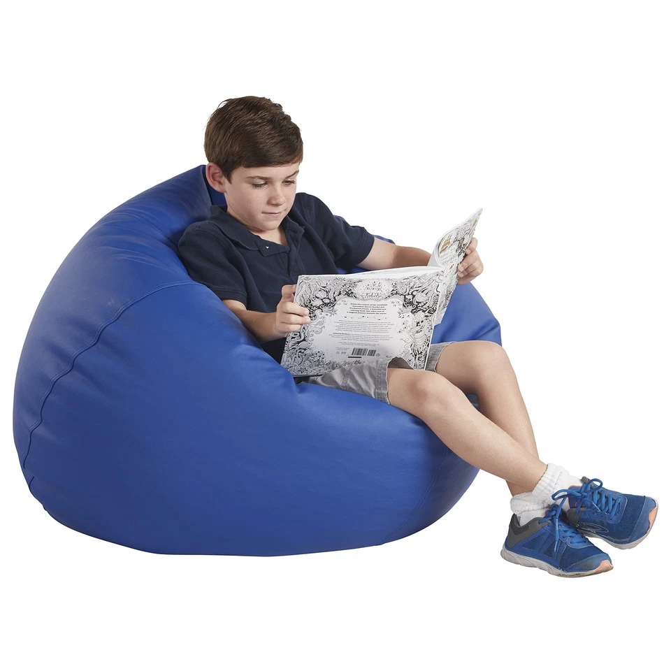 Factory Direct Partners 10478-BL SoftScape Classic 35" Junior Bean Bag Chair ...