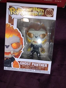 FUNKO POP MARVEL GHOST PANTHER  #860, W protective case, NIB INFINITY WARPS - Picture 1 of 4
