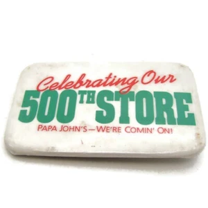 Papa John's 500th Store Pin Button Celebration - Picture 1 of 4