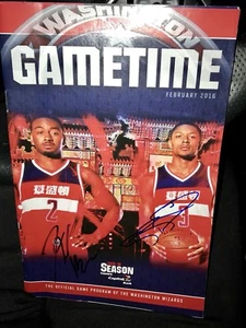 Washington Wizards Gametime Magazine John Wall Bradley Beal Autograph Signed - Picture 1 of 1
