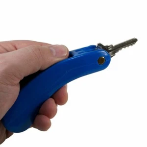 EASY KEY TURNER Holder Arthritis Hands Aid w/ Comfort Grip ~ Holds 2 or 3 Keys - Picture 1 of 3