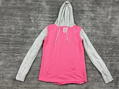 Sudadera con capucha So para mujer pequeña rosa gris manga larga sudadera con capucha perfecta perfectamente suave Foto 1 de 4