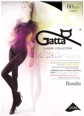 Gatta Strumpfhose "Rosalia 60" Microfibre in schwarz Gr. S - M - L - XL - Bild 1 von 3