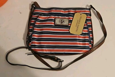 Franco Sarto Multicolor Red/Blue Striped Cross Body Bag New! - Image 1 of 4