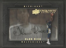 2011-12 Upper Deck Exquisite Collection Basketball Dimension #DGR Glen Rice AUTO