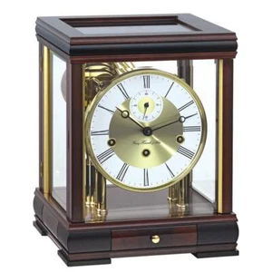 Hermle Five Bergamo Mahagoni Tischuhr 22998-070352 - Bild 1 von 1