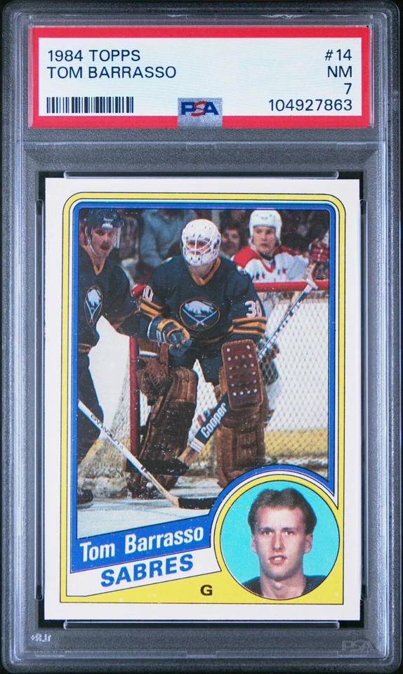 1984 TOPPS 14 TOM BARRASSO PSA 7 - Image 1 of 1