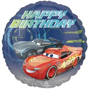 Disney Cars Happy Birthday Foil Mylar Balloon Party Decorations 1 Per Package - Picture 1 of 1