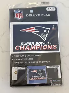 New England Patriots blaue Flagge ~ großes 3'X5' NFL Banner Superbowl LI Patriots - Bild 1 von 2