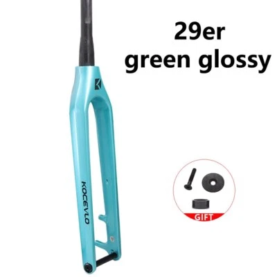 Horquilla rígida de carbono 29er Boost 110*15 mm eje pasante descenso MTB horquilla  Foto 1 de 4