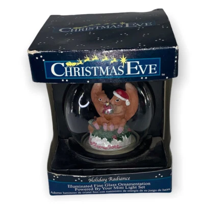 Nochebuena Vacaciones Resplandor Nuestra Primera Navidad 2gthr Iluminado Fino Adorno EC Foto 1 de 4