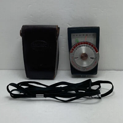 Medidor de luz vintage Sekonic Auto-Lumi modelo 86 Japão com estojo ferramenta de fotografia - Imagem 1 de 4