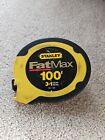 Stanley Tools 100' Long FatMax Measuring Tape 3:1 Gear Ratio 34-130