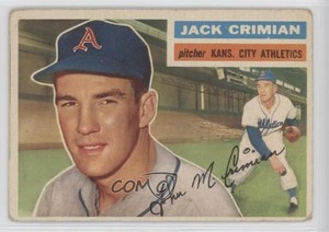 1956 Topps Jack Crimian #319 Rookie RC