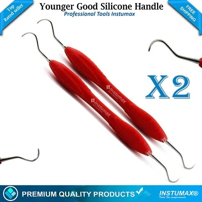 Younger-Good кюретка стоматолог ручной скалеры зубной камень скребок силиконовая ручка - Изображение 1 из 4