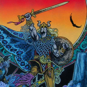 IMPRESIÓN CELTA DE FANTASÍA IRLANDESA NUADA EL ALTO REY. NOCHE. 16x11 por Jim FitzPatrick - Imagen 1 de 4