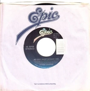 Cyndi Lauper – My First Night Without You / Unabbreviated Love 7" 45 - Picture 1 of 24