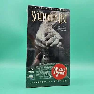 Schindler's List (VHS, 1993, Widescreen) Letterboxed Edition Brand New Sealed  - Image 1 of 3