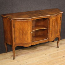 Antique style mobile sideboard in inlaid wood two secret doors 20th century