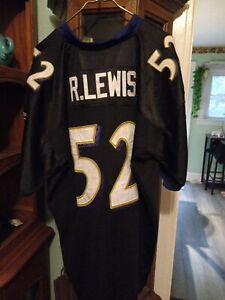 Vintage Reebok Baltimore Ravens Ray Lewis #52 NFL Football Jersey Men’s Size 54