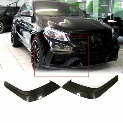 Carbon Fiber Front Bumper Splitter Canard Fins For Mercedes-Benz C292 GLE63 AMG - Image 1 of 4