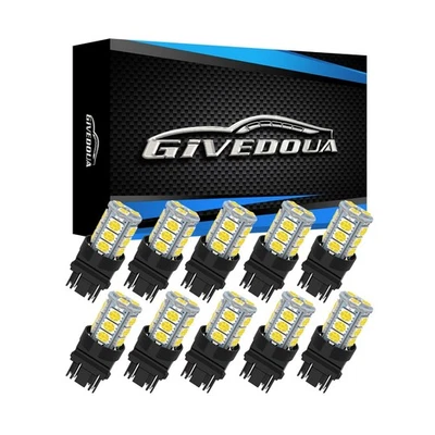 GIVEDOUA 3157 LED Car Bulb Super Bright 12V 3056 3156 3156A 3057 4057 3157 41... - Image 1 of 4