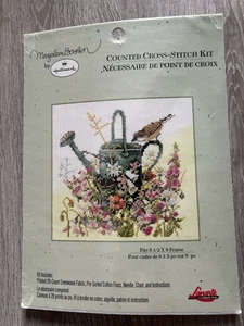 Hallmark Marjolein Bastin Bird w Flowers Garden Counted Cross Stitch Kit 8.5x8 - Picture 1 of 2