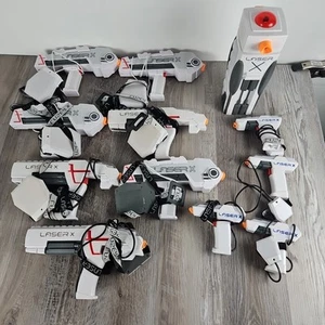 Laser X Laser Tag | 11 guns Total with sensors Plus Laser Tower 4 Sidearms - Picture 1 of 4