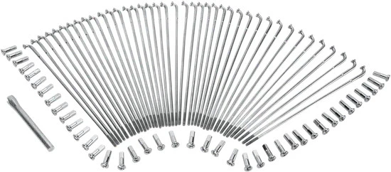 Juego de radios centrales delanteros cromados DS 21 pulgadas Harley XR750 72-85 Foto 1 de 3