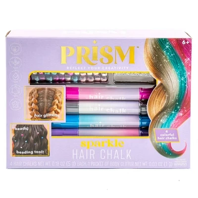 Prisma Multicolor Brillante Tiza para el Pelo, Juego de 16 Piezas, Niños y Niñas, Preadolescentes, Edades 6 Foto 1 de 4