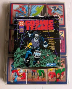 1993 Skybox DC Comics Cosmic Teams 150 Trading Card Set , O/G box , promos etc. - Foto 1 di 22