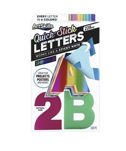 2,5" holografisches Papier Buchstaben und Zahlen, Schule & Büro Projekte, Bx25 - Bild 1 von 11