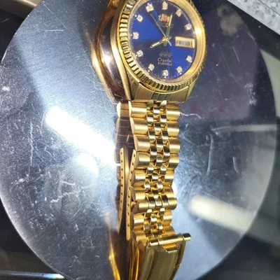 Orient President DayDate Tri Star Gold - Crystal - Authentic (read description) - Image 1 of 4