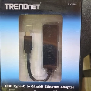 TRENDnet TUC-ETG USB-C Type-C to Gigabit Ethernet Adapter - NEW - Picture 1 of 2