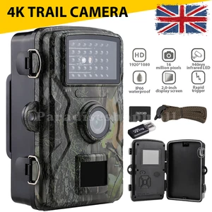 Wildlife Trail Camera 1080P Game Night Vision Outdoor Motion Hunting Cam 32GB UK - Picture 1 of 12