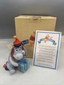 Winnie Puuh & Freunde Keramik Eayore Geburtstag Figur in Box mit Etikett - Bild 1 von 8