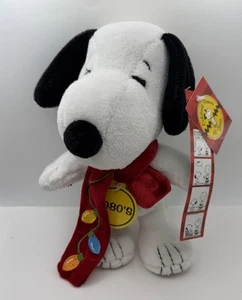 Peanuts Snoopy Plüsch Celebrate 60 Jahre 8 Zoll 1980er Weihnachten Schal 2009 NEU - Bild 1 von 10
