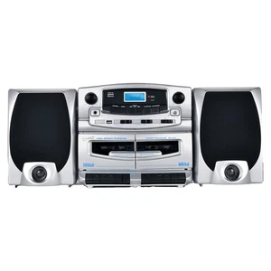 Bluetooth Integrated Stereo System With Cd Player Am Fm Radio And Cassette Re... - Picture 1 of 9