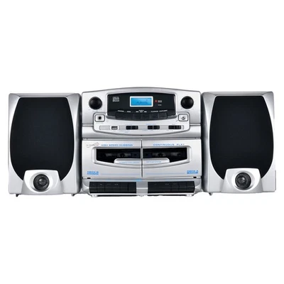Bluetooth Integrated Stereo System With Cd Player Am Fm Radio And Cassette Re... - Image 1 of 4