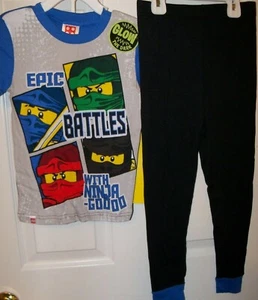 Ninjago Epic Battles Ninja Long 2 Piece Set Pajama PJ Set Boys Size 4 NWT   - Picture 1 of 1