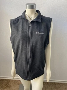 Columbia Sportswear Women's Size L Full Zip Sleeveless Fleece Vest Gray - Picture 1 of 8