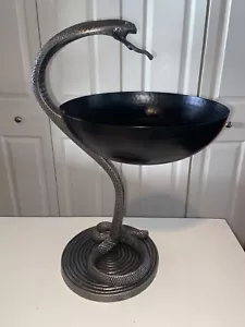 KING COBRA ZINN Schlangenständer mit freistehender Obst Süßigkeiten Dose Schüssel 16' hoch - Bild 1 von 22