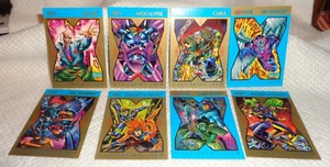 X-MEN--8 PROMO CARDS--CABLE--XAVIER--APOCALYPSE--1992 SKYBOX/MARVEL--NEW--L@@K - Picture 1 of 2