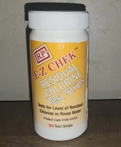 RPC E-Z Chek Residual Chlorine Test Strips 100 Strips. - Picture 1 of 4