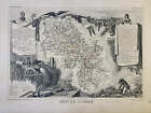 Carte ancienne de l'Isère par V. Levasseur
